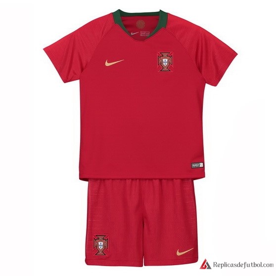 Camiseta Seleccion Portugal Niño Primera equipacións 2018 Rojo